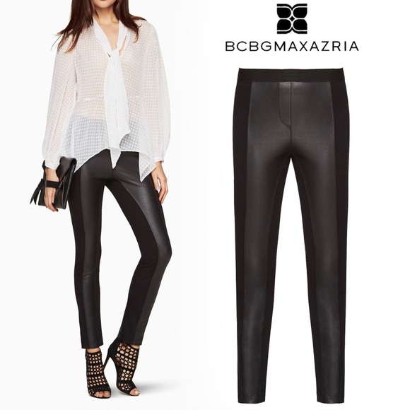 BCBG Maxazria Leather Pants - Picture 1 of 3